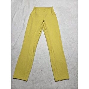 Lululemon Align High Rise Crop 23" Nulu- Yellow - Size 4